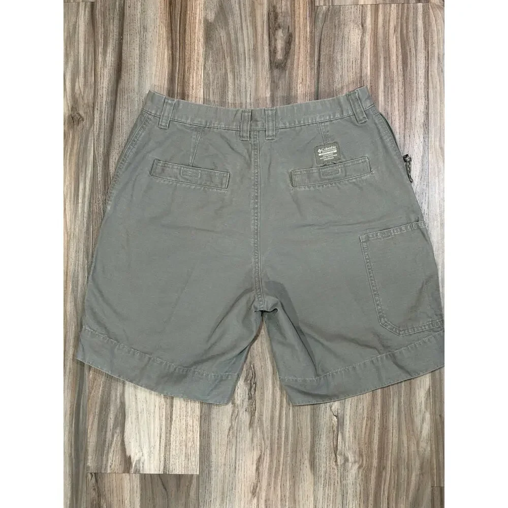 Columbia Mens Hiking Short 32 Tan Outdoor Utility Trail Fishing Camping Gorpcore